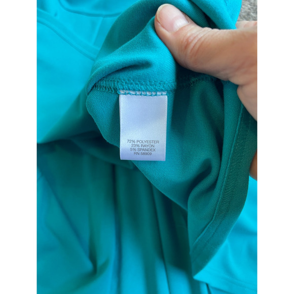 Gianni Bini Fit N Flare Miller Ponte Turquoise Dress NWT Size Medium - Picture 9 of 10